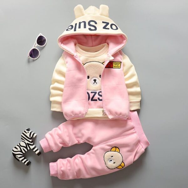 Cartoon Cat Hooded Vest Set - Image 35