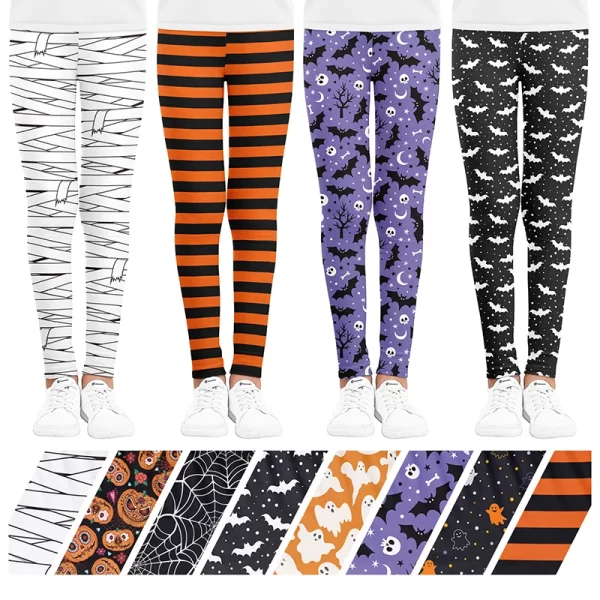 Girls Halloween Leggings - Image 2