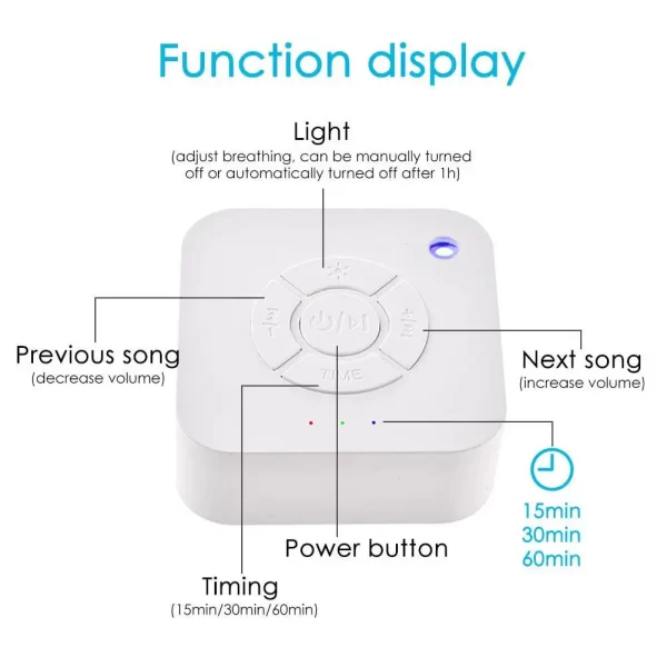 White Noise Timed Shutdown Sleep Sound Machine - Image 4
