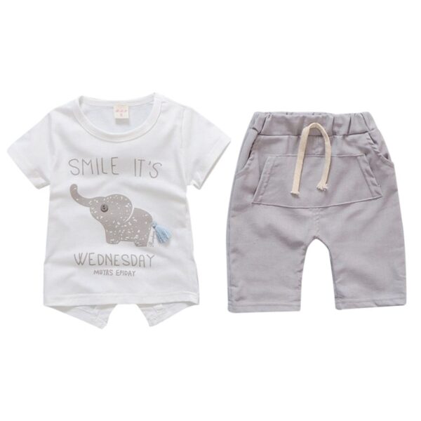 Summer Elephant Baby Boy Outfit - Image 9
