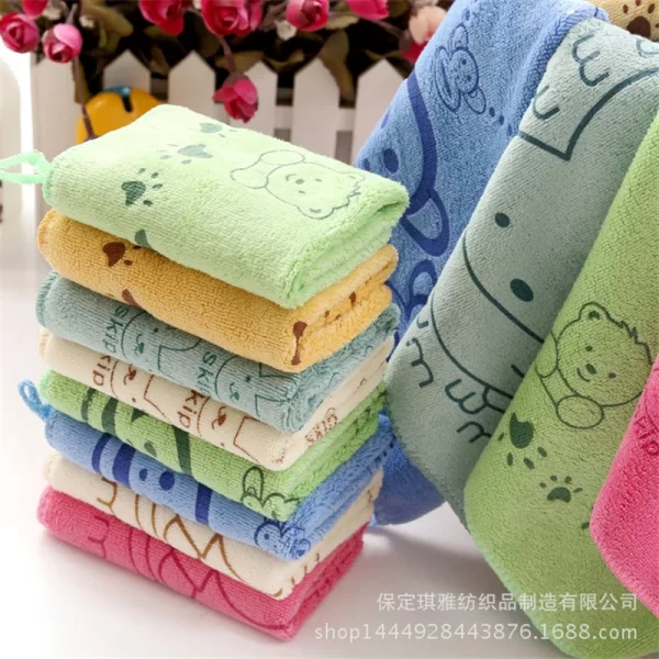 3 Pcs Baby Towel Cute Superfine Fiber - Image 2