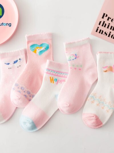 Thin Cotton Girls Socks