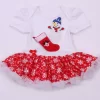 Baby Girl Christmas Ruffle Dress - Image 5