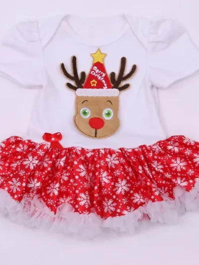 Baby Girl Christmas Ruffle Dress