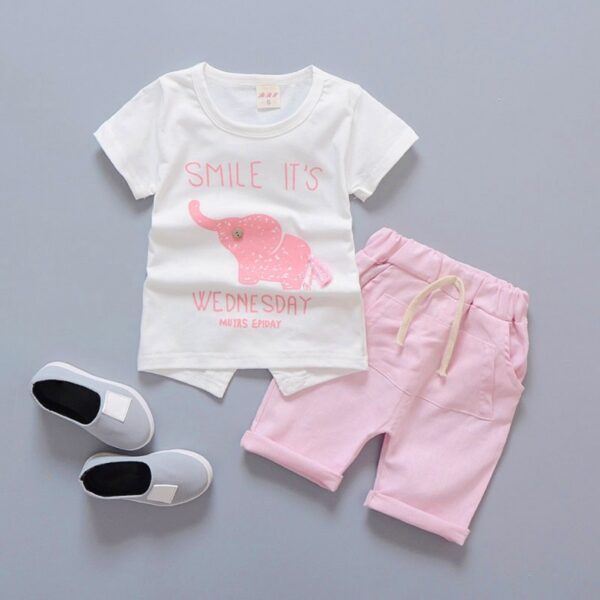 Summer Elephant Baby Boy Outfit - Image 3