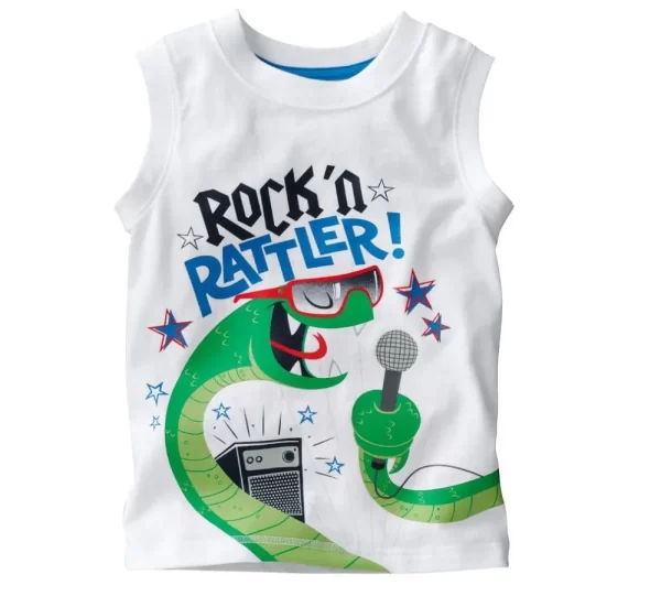 Sleeveless Boy's Tank Tops - Image 6