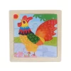 Kids Toy Wooden Puzzle Small Size 11x11cm - Image 23