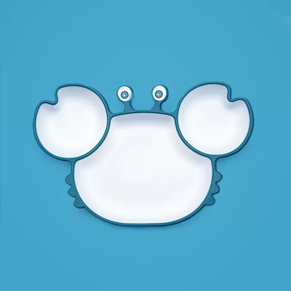 Baby Silicone Suction Tableware Cartoon Crab - Image 10