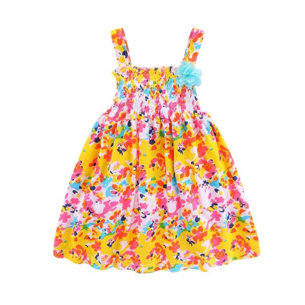 Floral Delight Toddler Girl Summer Dress - Image 6