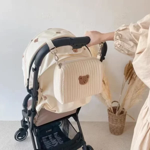 Quilted Baby Stroller Diaper Caddies Bags