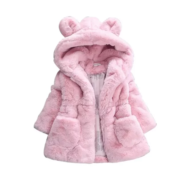 Faux Fur Coat Fleece Warm Jacket - Image 3