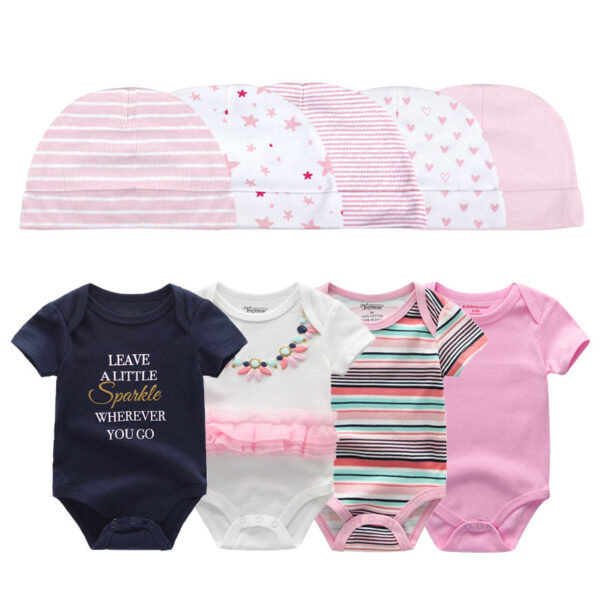 Baby Bodysuit Set with Hat - Image 7
