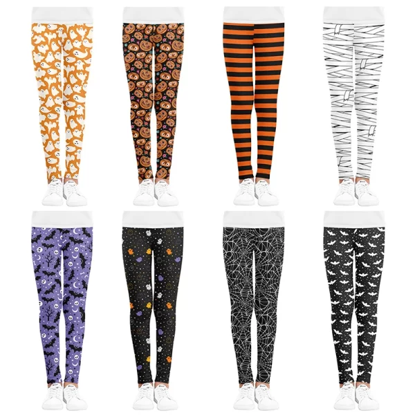 Girls Halloween Leggings - Image 3
