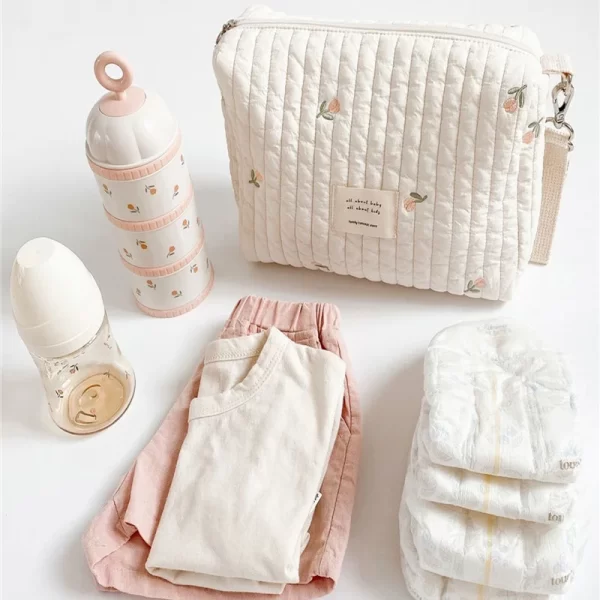 Quilted Baby Stroller Diaper Caddies Bags - Image 6