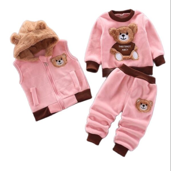 Cartoon Cat Hooded Vest Set - Image 14