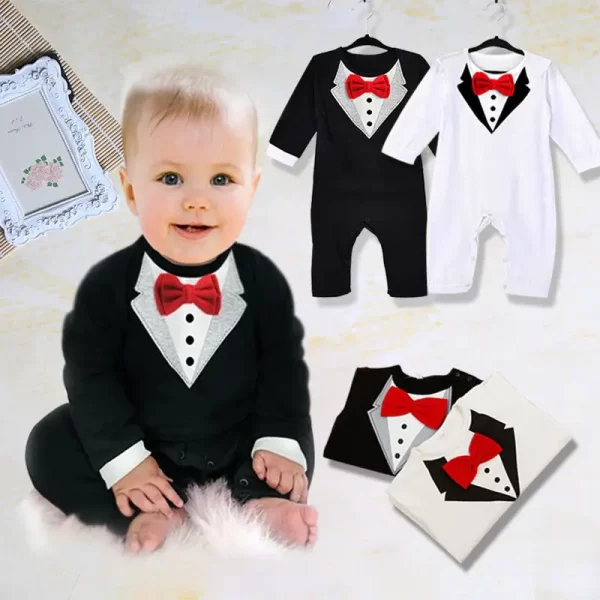Baby Boy Bow Tie Jumpsuit