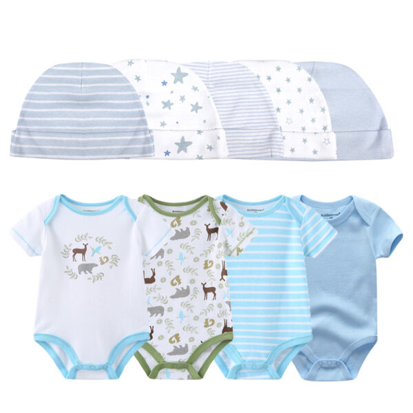 Baby Bodysuit Set with Hat - Image 4