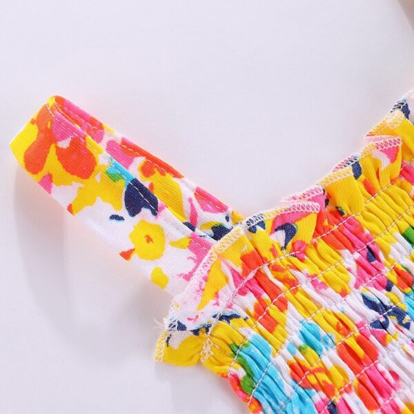 Floral Delight Toddler Girl Summer Dress - Image 3
