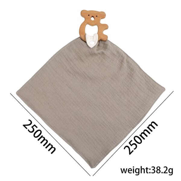 Cartoon Animal Teether Bib - Image 23