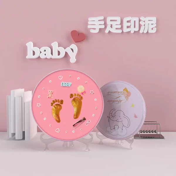 Baby Gift Footprint Air Drying Soft Clay Imprint Kit Casting - Image 6