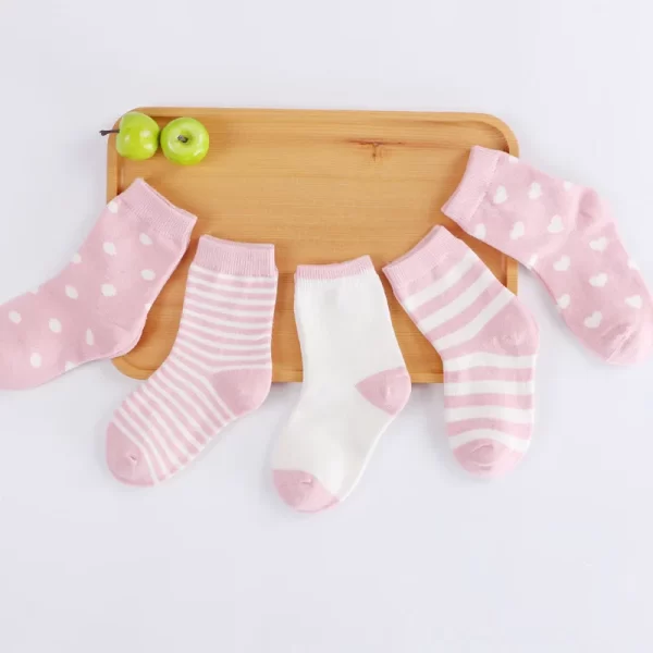 5 Pairs Children Cotton Socks - Image 16