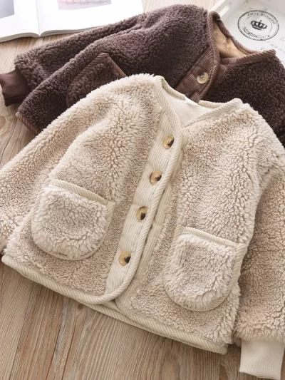 Loose Lamb Velvet Jacket Kids