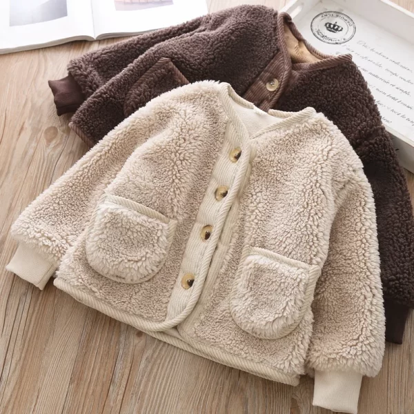 Loose Lamb Velvet Jacket Kids