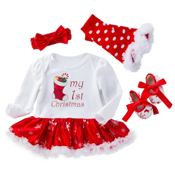 Infant Christmas Party Dress Christmas - Image 5