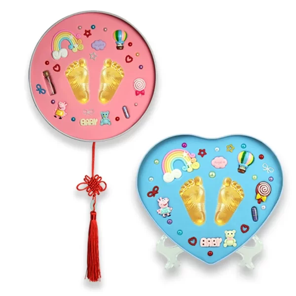 Baby Gift Footprint Air Drying Soft Clay Imprint Kit Casting - Image 3