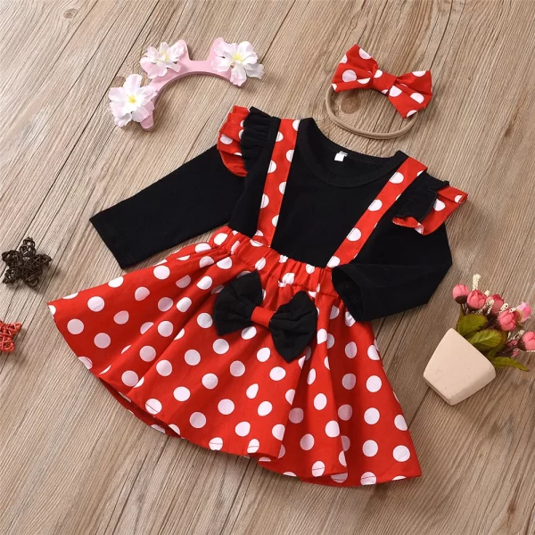 Polka Dots/Pattern Bowknot Skirt - Image 11