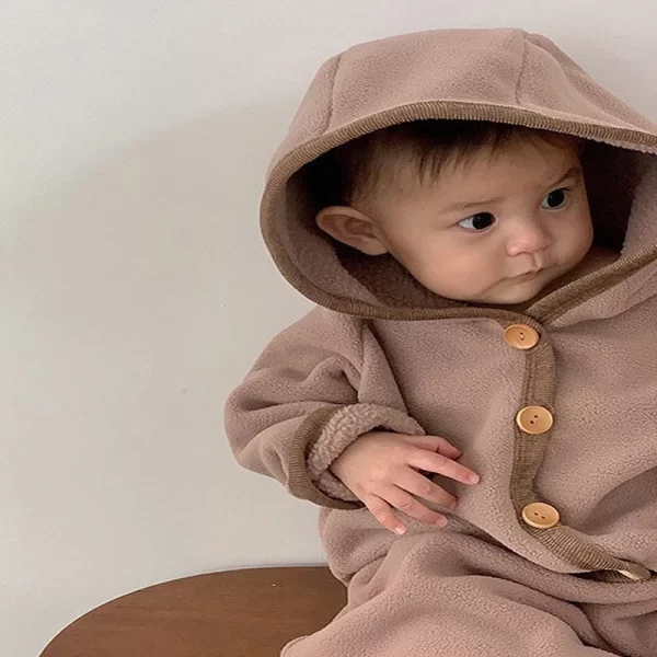 Plush Hooded Children's Outerwear - Image 6
