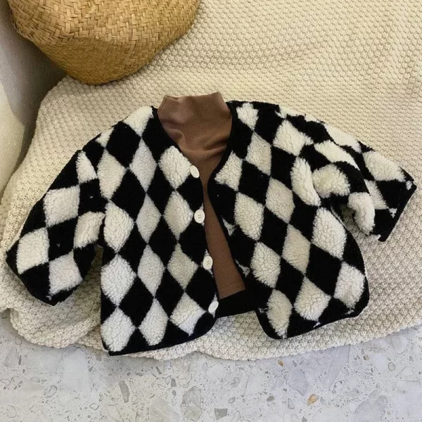 Loose Lamb Velvet Jacket Kids - Image 10
