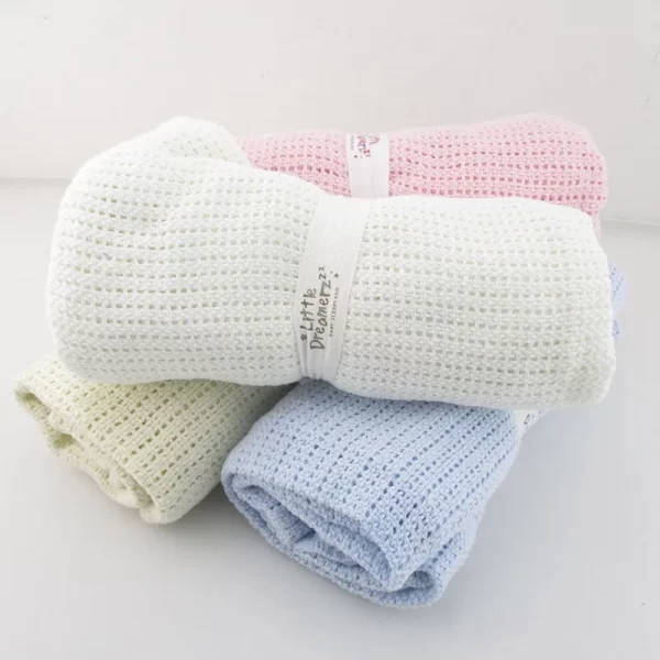 Muslin Baby Blanket Knitted - Image 3