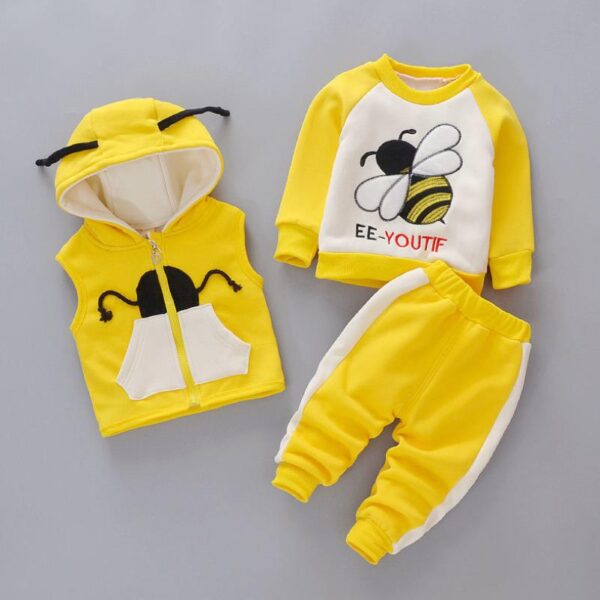 Cartoon Cat Hooded Vest Set - Image 8