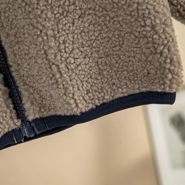 Kid's Lamb Wool Padded Jacket - Image 3