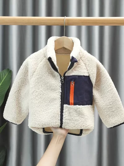 Kid's Lamb Wool Padded Jacket