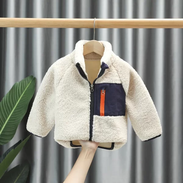 Kid's Lamb Wool Padded Jacket