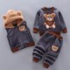Cartoon Cat Hooded Vest Set - Image 4
