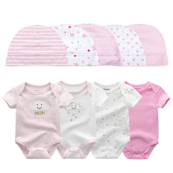 Baby Bodysuit Set with Hat - Image 14