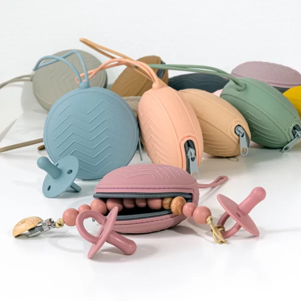 Food Grade Silicone Pacifier Holder/Container - Image 4