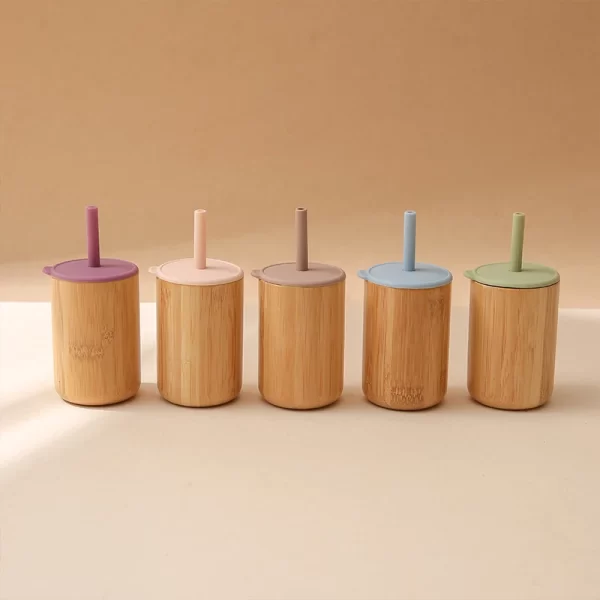 Bamboo Sippy Cups BPA Free - Image 3
