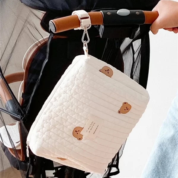 Quilted Baby Stroller Diaper Caddies Bags - Image 3