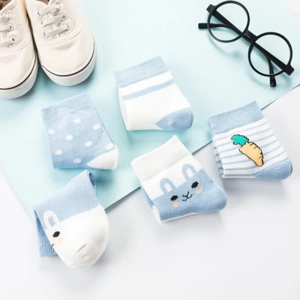 5 Pairs Children Cotton Socks - Image 15