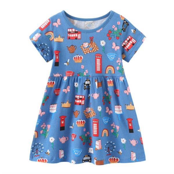 Animal Adventure Baby Girls Short Sleeve Dress - Image 9