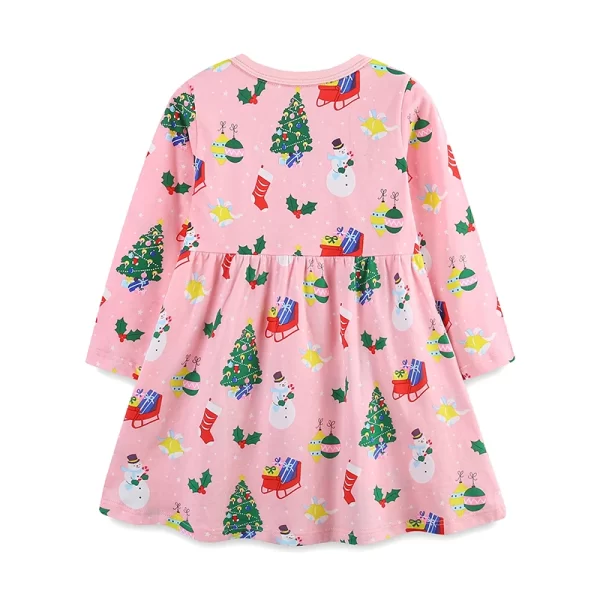 Little Maven Toddler Girl Christmas Dresses - Image 2