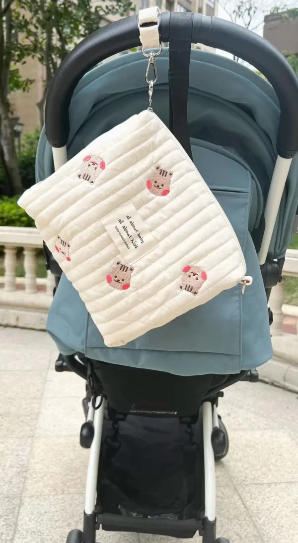 Quilted Baby Stroller Diaper Caddies Bags - Image 11