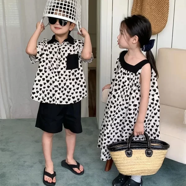 Matching Brother And Sister Cute Clothes - Image 3