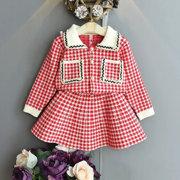 Fall toddler/girl sweaters  knitted set - Image 7