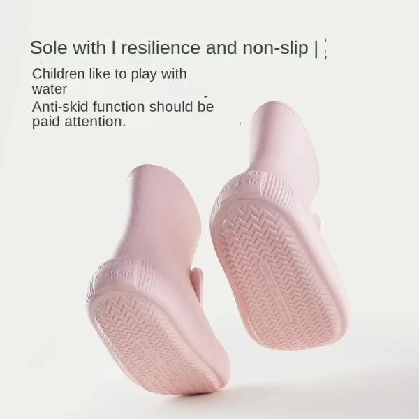 Children's Non-slip Slip-on Eva Rain Boots - Image 2