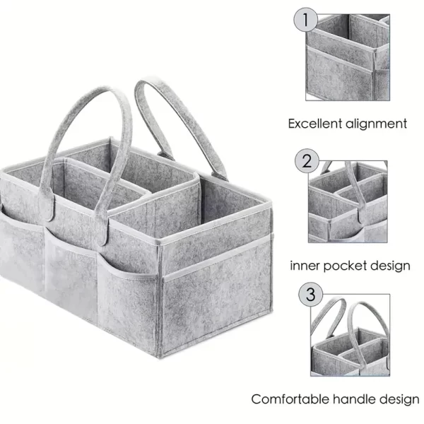 Baby Diaper Caddy Organizer - Image 2